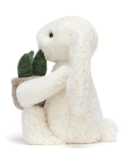 Jellycat Cream Bunny with Plant