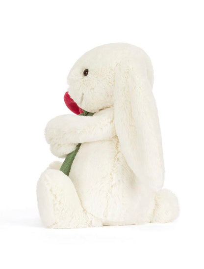 Jellycat Cream Bunny with Rose