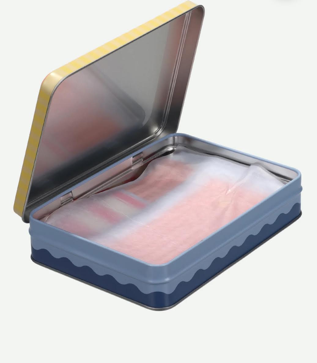 Sticky Lemon Scarf- Pink Shipwreck