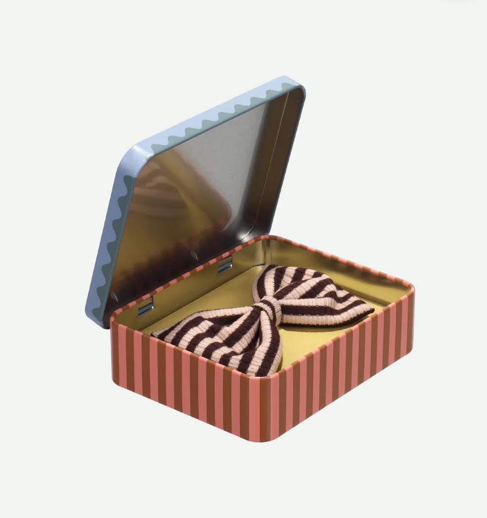 Sticky Lemon Hair Bow- Jetty Brown