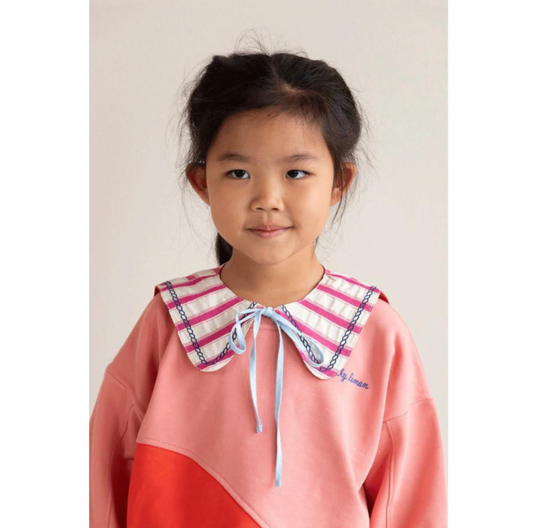 Sticky Lemon Sailor Collar- Coral Pink &amp; Rust