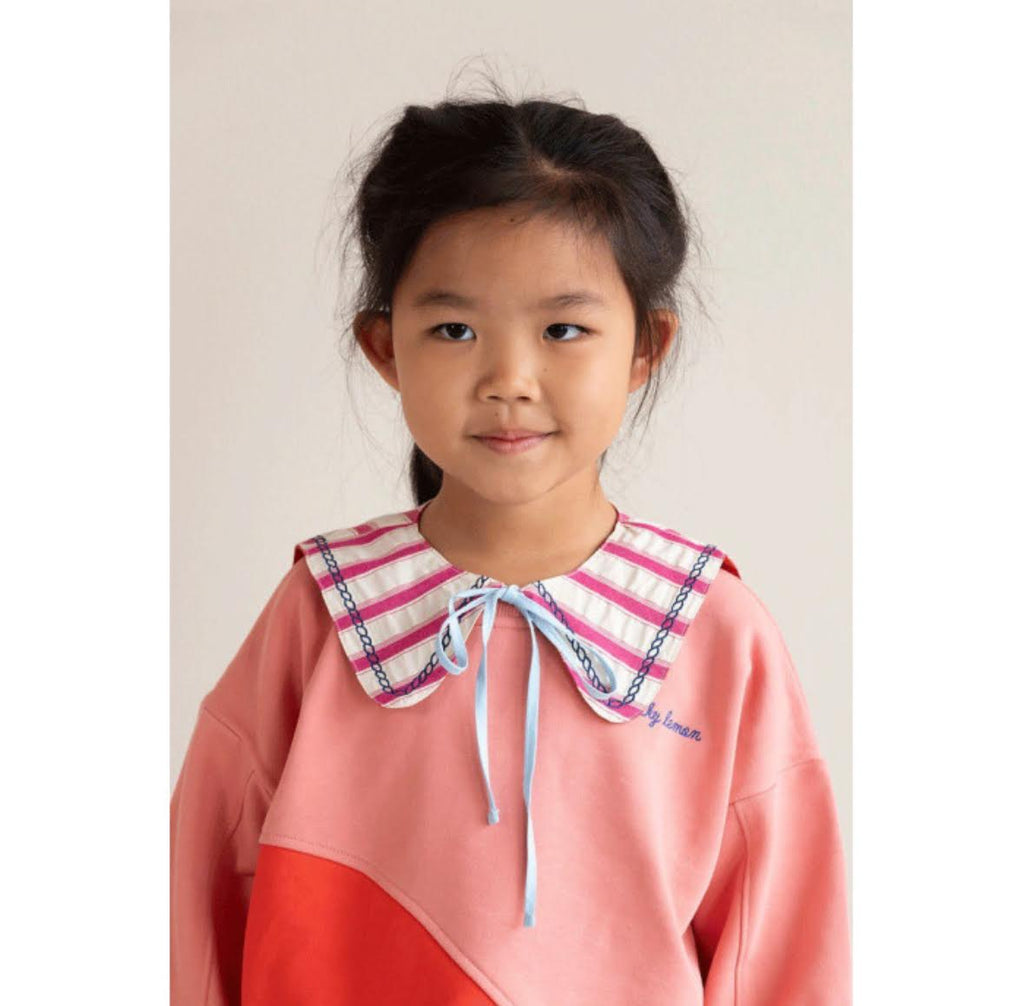 Sticky Lemon Sailor Collar- Coral Pink & Rust