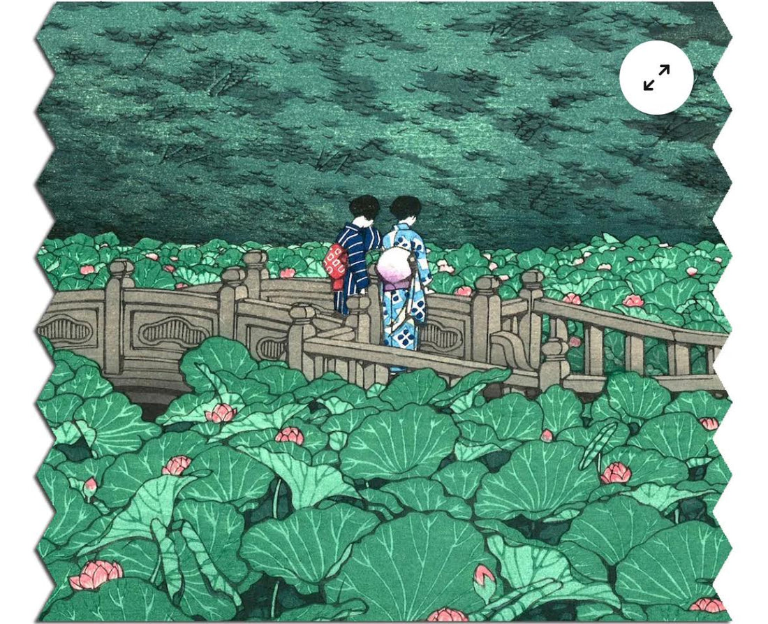 Ecru Puzzles - Kawase Hasui Shiba Benten Pond Wooden Jigsaw Puzzle