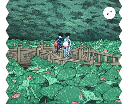 Ecru Puzzles - Kawase Hasui Shiba Benten Pond Wooden Jigsaw Puzzle