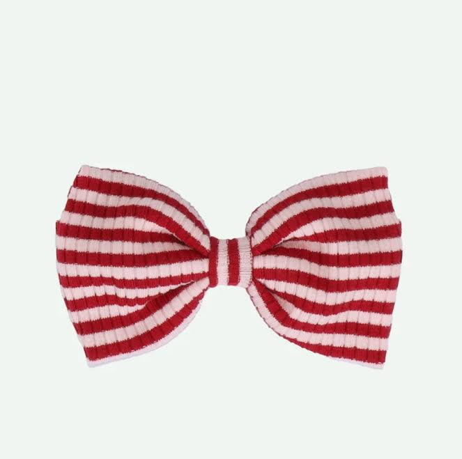 Sticky Lemon Hair Bow- Red