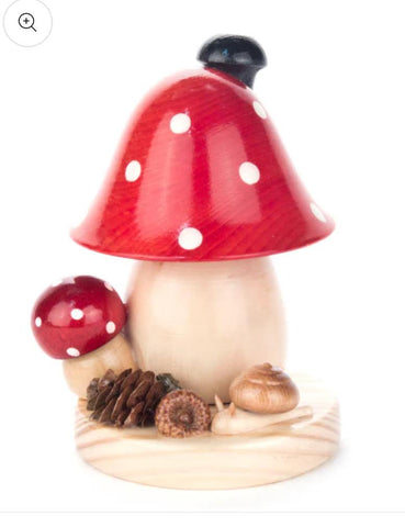 Mushroom German Wood Incense Smoker