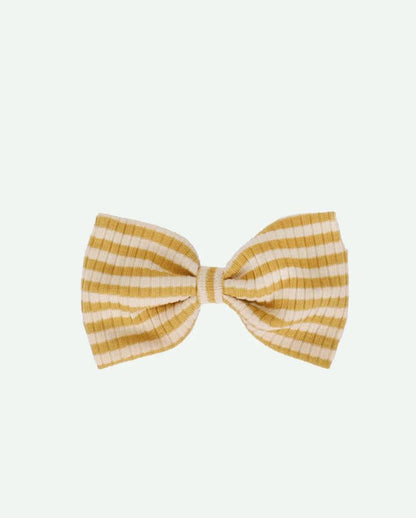 Sticky Lemon Hair Bow- Seaweed Yellow
