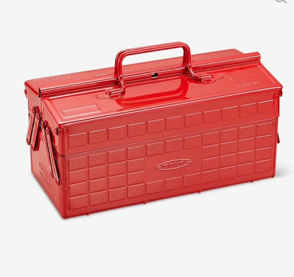 Toyo ST-350 Steel Toolbox with Cantilever Lid and Upper Storage Trays