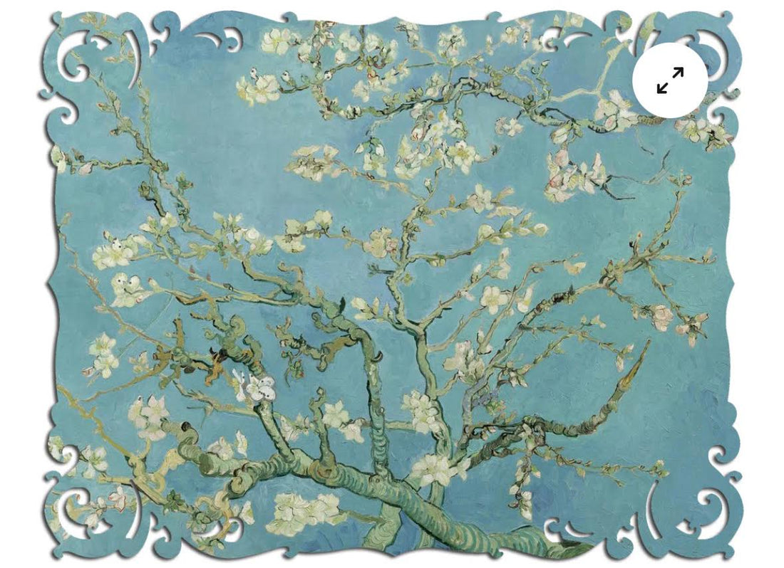 Artifact Ecru Puzzles - Van Gogh Almond Blossoms Wooden Jigsaw Puzzle