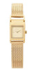 BREDA 'Revel' Gold and Gold and Metal Mesh Bracelet Watch
