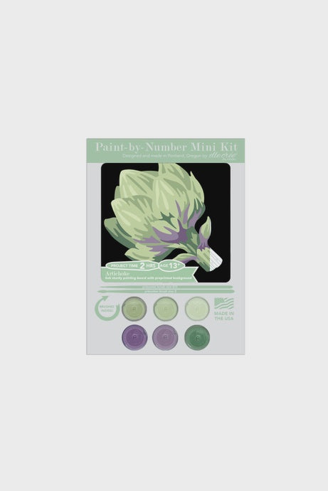 Artichoke Mini Paint-by-Number Kit