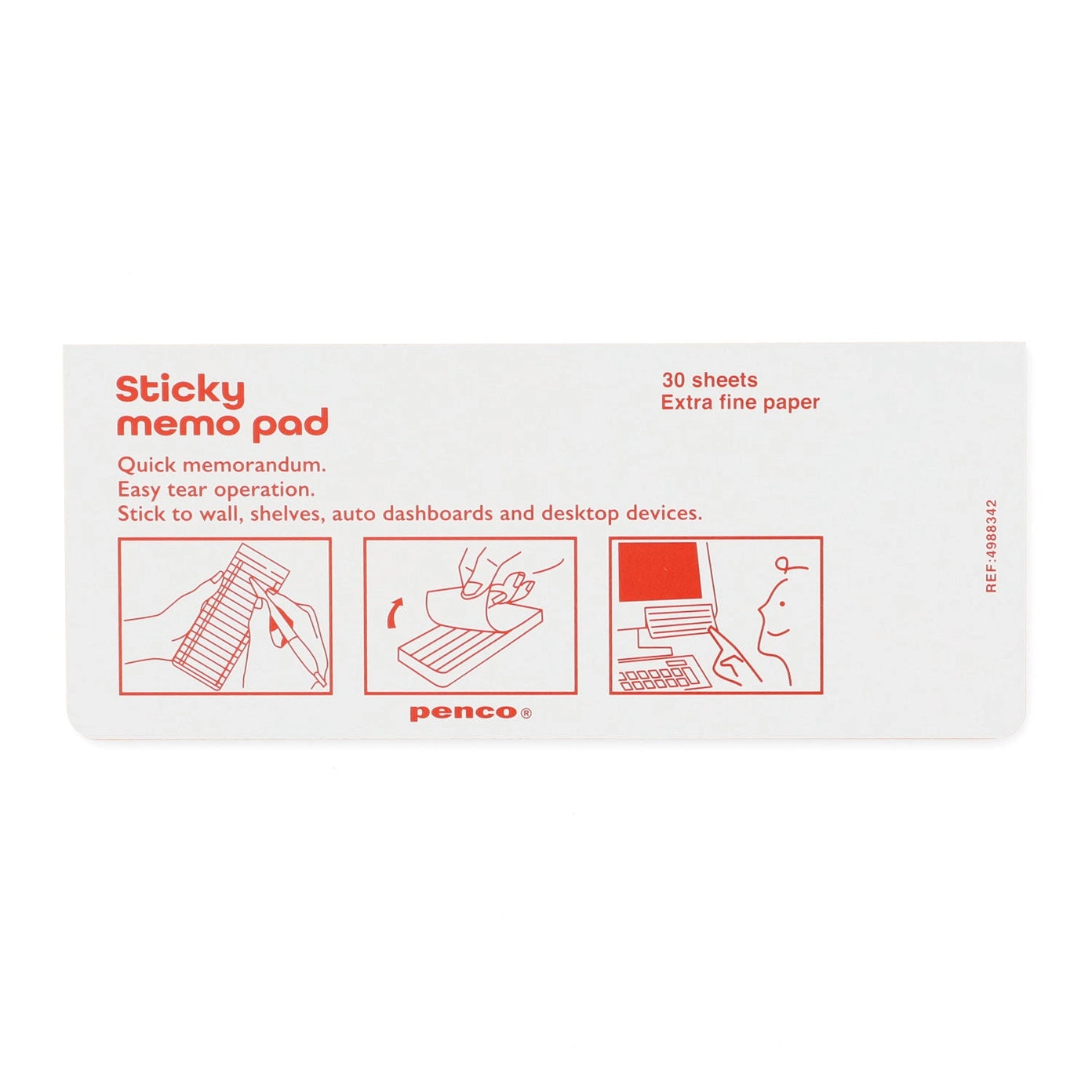 Penco Sticky Weekly Memo Pad