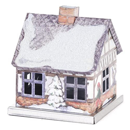 Knox Metal Christmas Winter Incense House