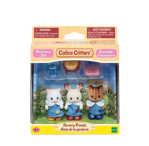 Calico Critters Set of 3 Doll Figures, Nursery Friends Set