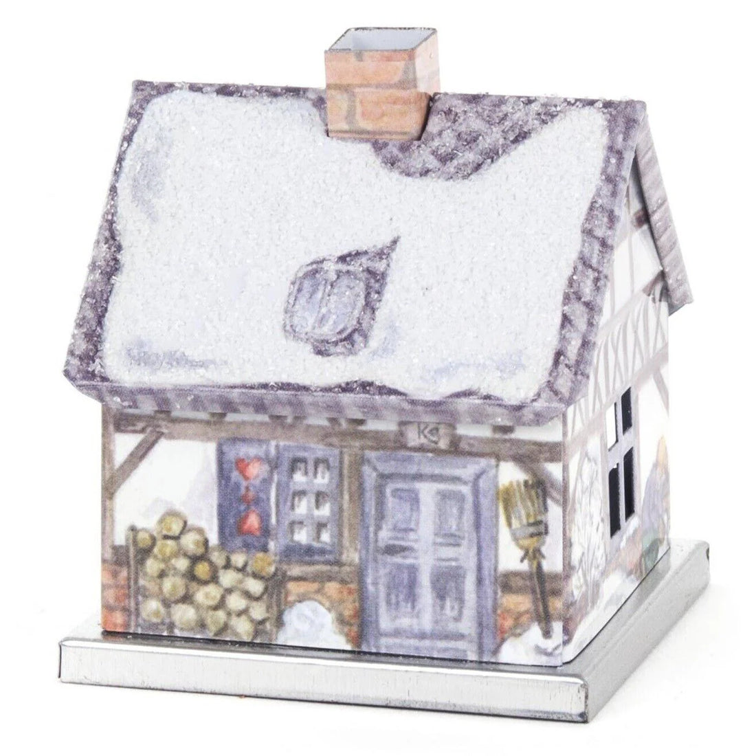 Knox Metal Christmas Winter Incense House
