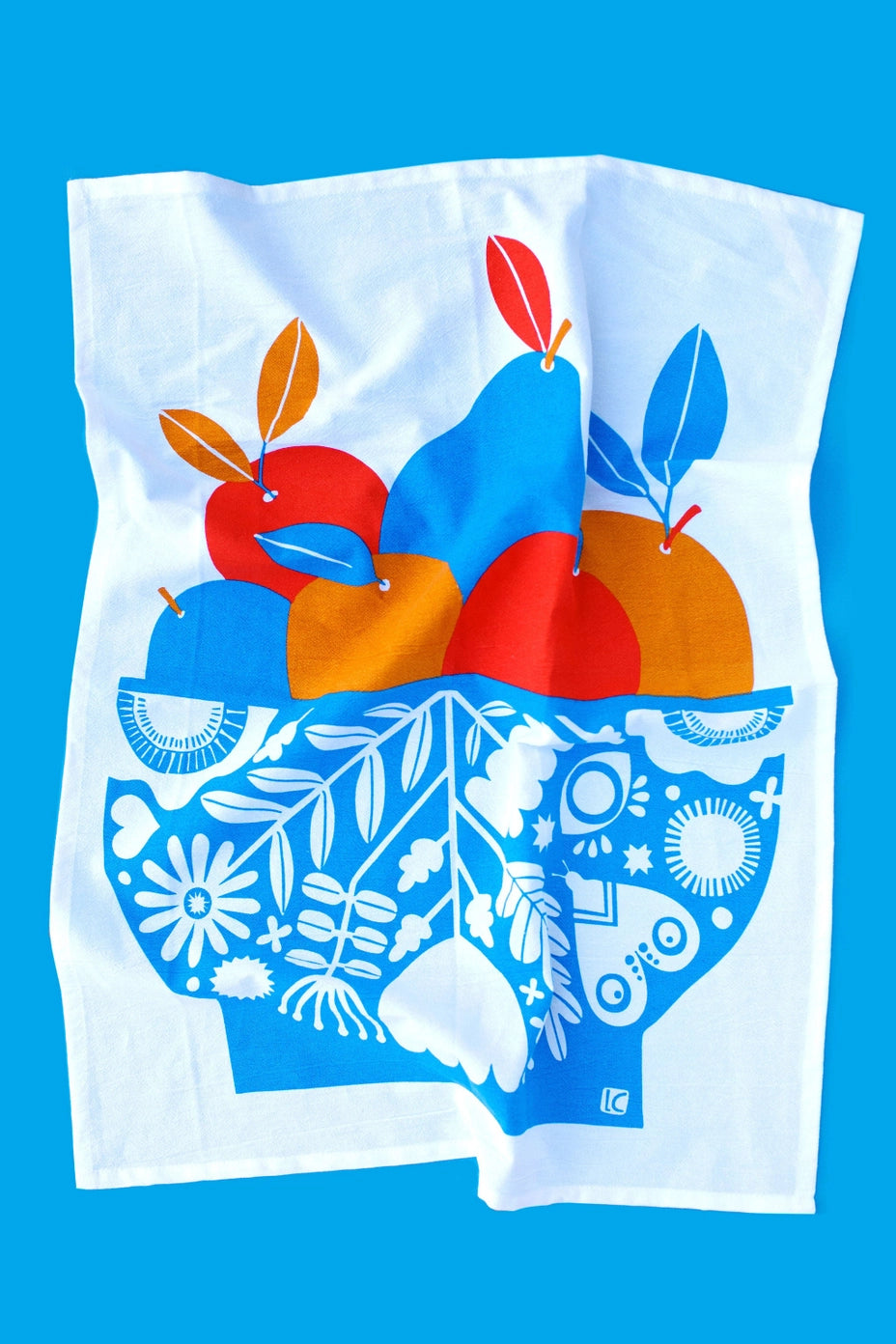 Lisa Congdon Fruit Bowl Cotton Kitchen Towel