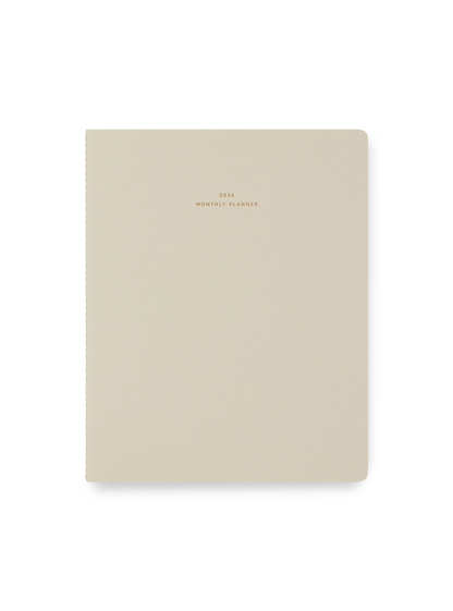 Appointed 2026 Monthly Planner- Natural Linen