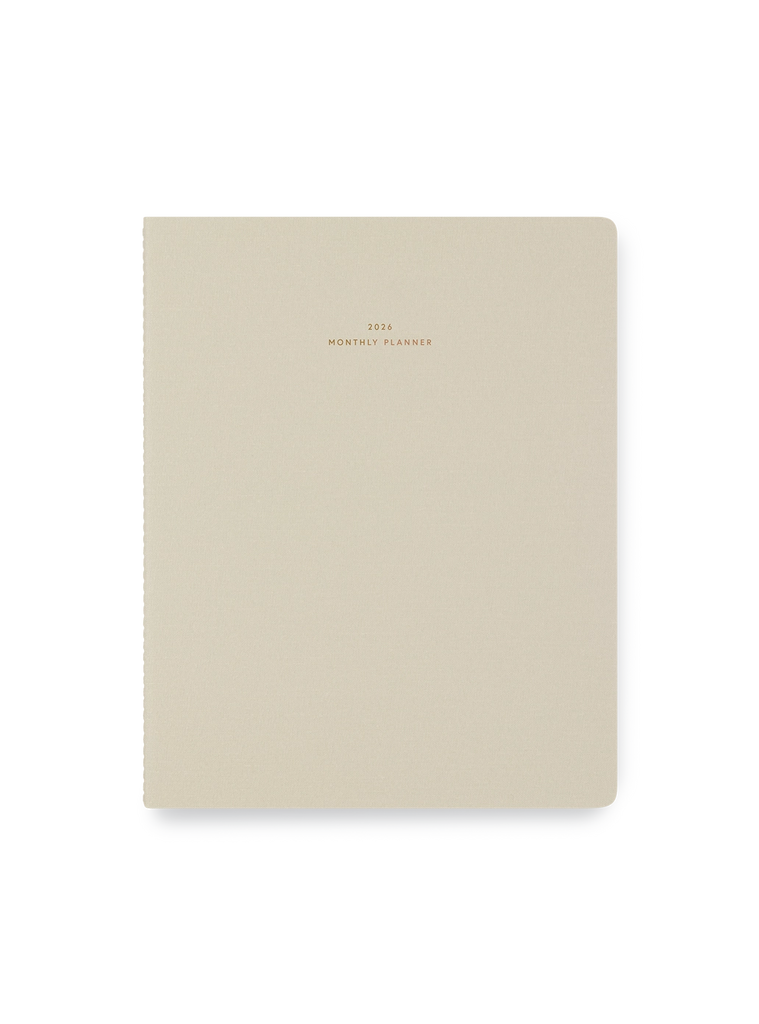 Appointed 2026 Monthly Planner- Natural Linen