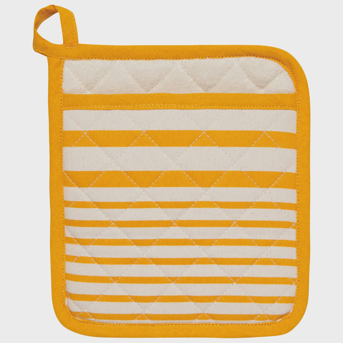 Yellow Stripe Potholder