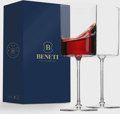 Beneti Red/White Wine Glasses- Set of 2