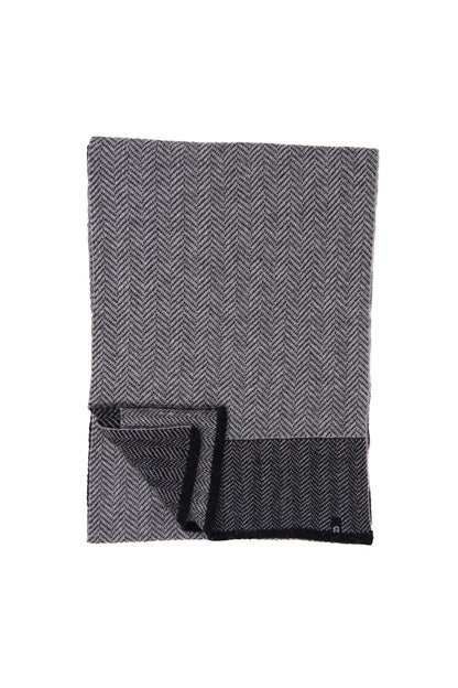 Charcoal Merino Wool and Recycled Poly Terminal 4 Scarf