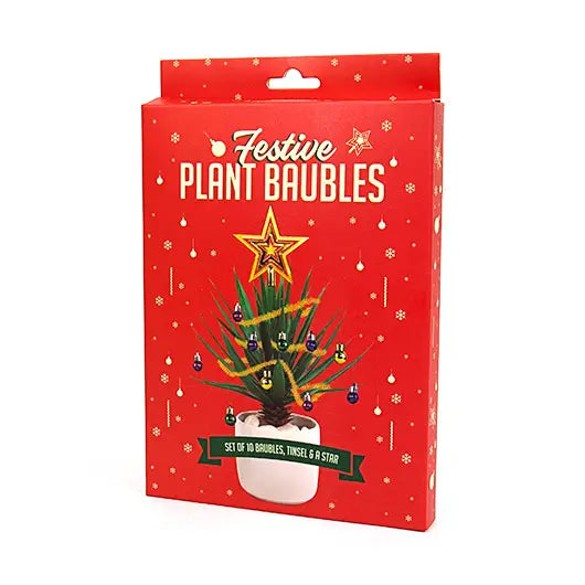 Festive Plant Baubles - Mini Christmas Tree Decorations