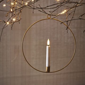 Gold Candle Ring- 8