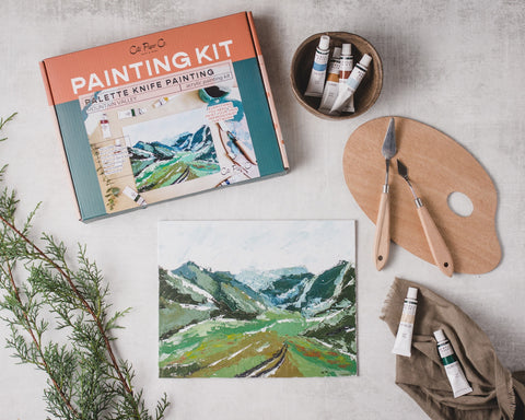 Mountain Valley Palette Knife Painting Kit