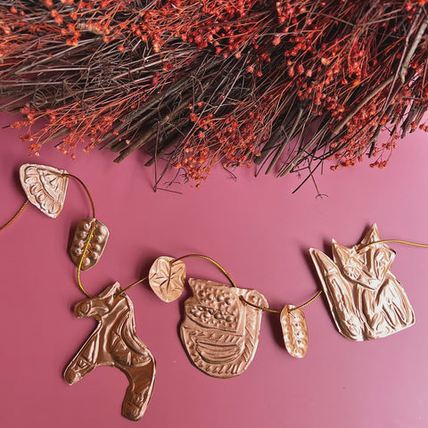 Copper Garland Metal Embossing Kit