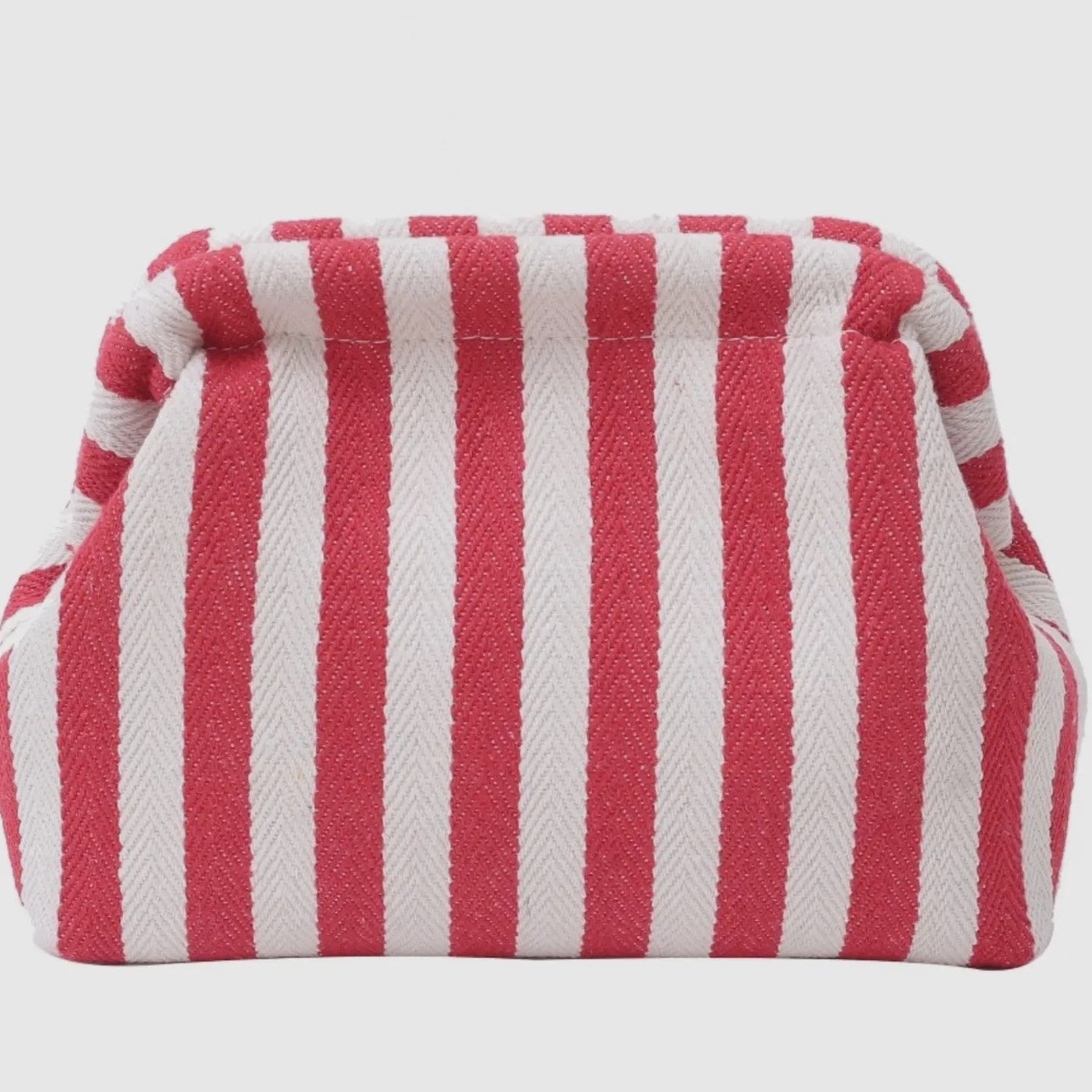 Red Striped Pouch