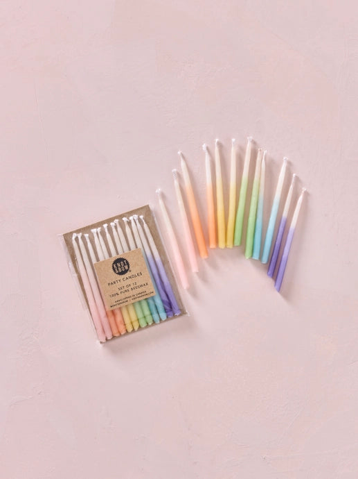 Ombre Beeswax Candles- 3" tall