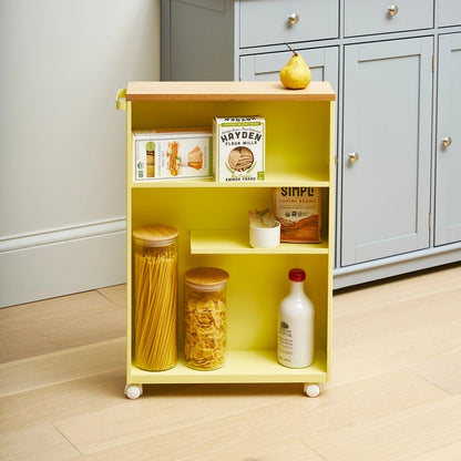 Rolling Storage Cart - Steel - Yellow Pear