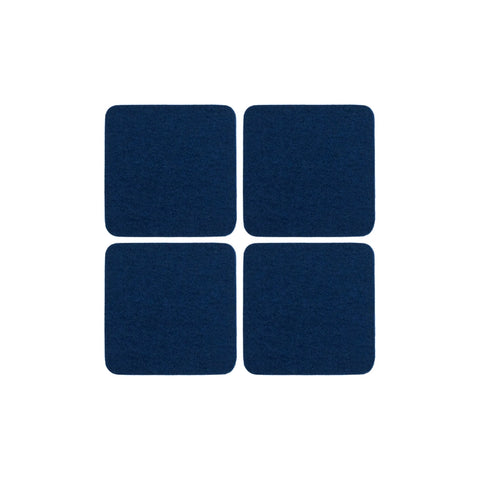Bierfilzl Merino Wool Felt Square Coaster  4 Pack
