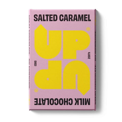 UP-UP Chocolate Salted Caramel Milk Chocolate Bar 130G/4.5OZ