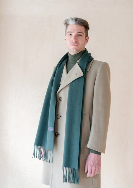 Lambswool Scarf in Forest