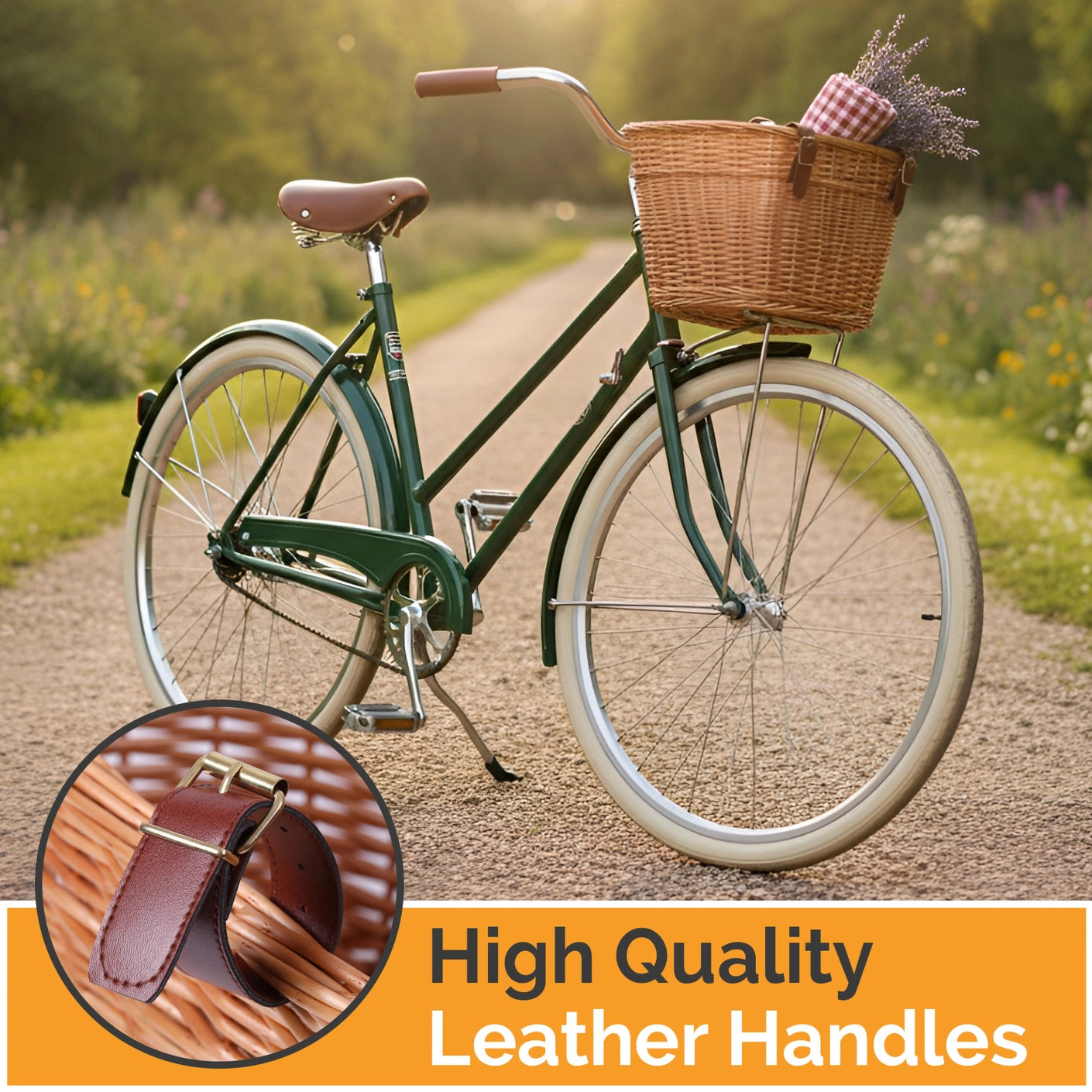 Wickerwise Bike Basket