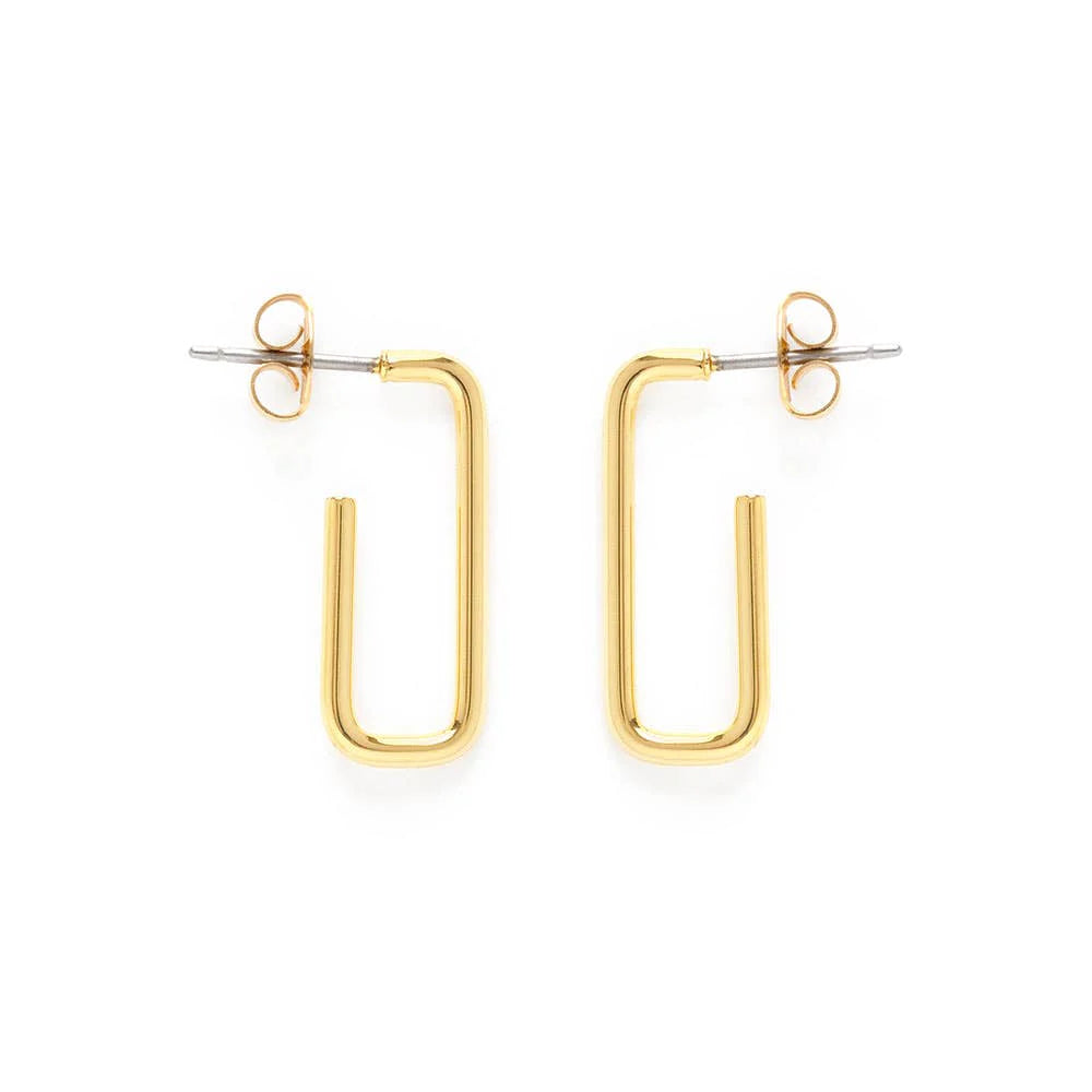 Paperclip Hoop Earrings