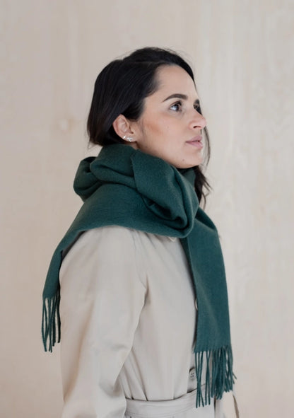 Lambswool Scarf in Forest
