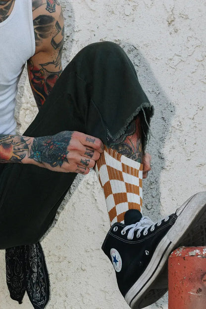 Checkerboard Socks