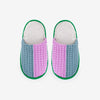 Colorblock Rib Slippers-Poppy Lilac