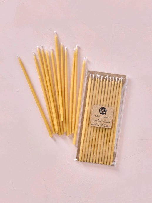 Natural Beeswax Candles- 6&quot; tall