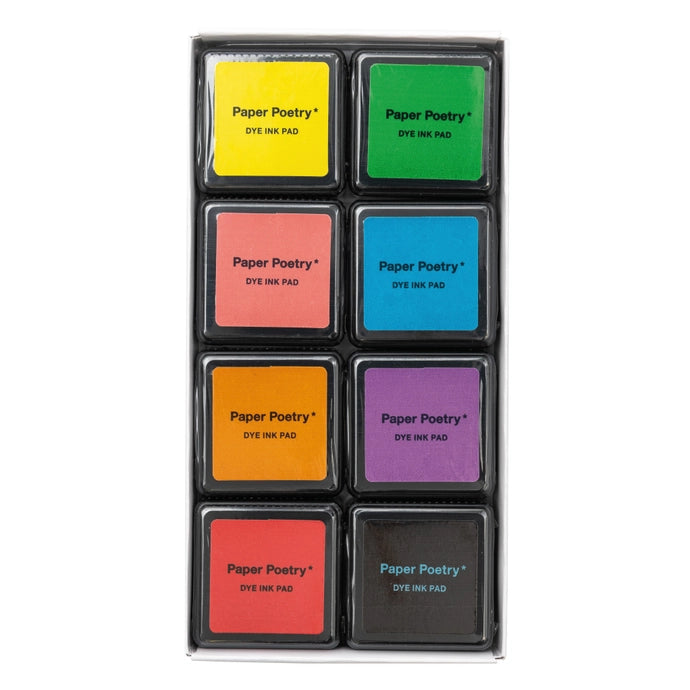 Rico Design Stamp Ink Pad Set, Essentials, 8-Color Set