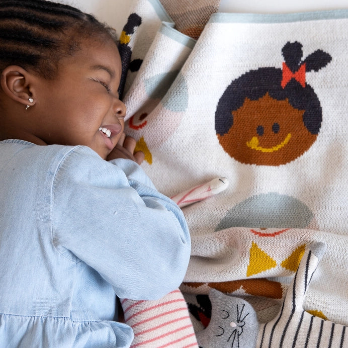 Sophie Home: Cotton Knit Baby Blanket - Gaia Stella Kids