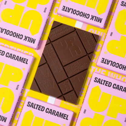 UP-UP Chocolate Salted Caramel Milk Chocolate Bar 130G/4.5OZ