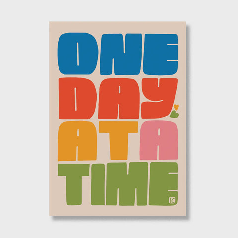 Lisa Congdon One Day At A Time Large Sticker