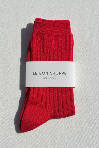 Le Bon Shoppe Her Cotton Ribbed Socks