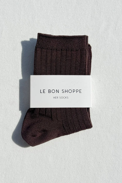 Le Bon Shoppe Her Cotton Ribbed Socks
