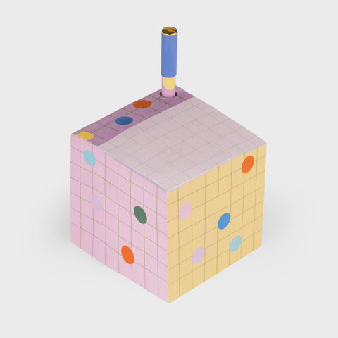 Sticky Note Block with Pen Holder