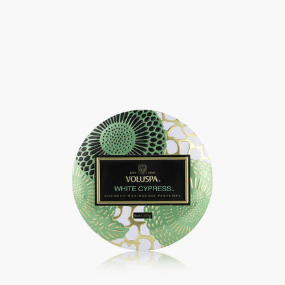Voluspa White Cypress Mini Tin
