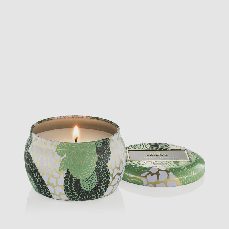 Voluspa White Cypress Mini Tin